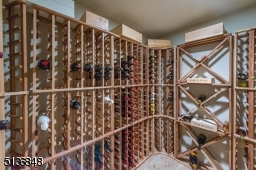The wine cellar offers a temperature-controlled home for 700 bottles