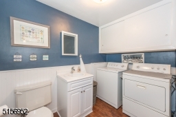 First floor laundry and powder room combo