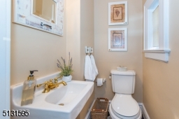 A convenient powder room completes the well-planned main level.
