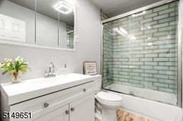 Completely renovated and modern hall bath