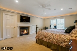 Gas fireplace and tray ceiling with lighting. Two walk-in closets with beautiful built-in shelving.