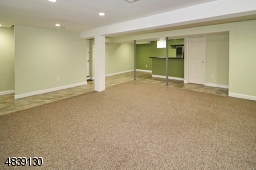 finished basement with wet bar