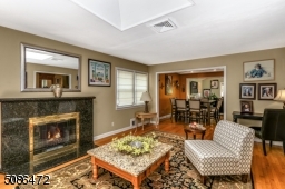 Wood-burning FP and skylight