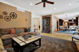 Seen here is an image captured from the far reaches of the family room looking out toward the breakfast area of the kitchen.
