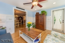 Beautiful room with door to front porch