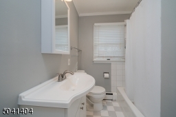First Floor full bath with shower tub.
