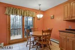 Cozy corner with views overlooking the Watchung mountains.