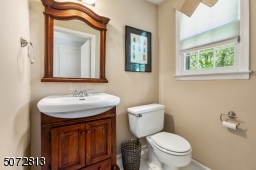 Half bath off family room