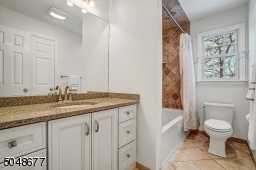 Crisp white hall bath