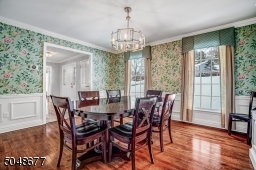 Fine millwork continues from Great Rm to Formal Dining Room