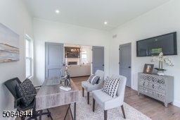 Double door entry to first floor office/bedroom with huge walk in closet and full bath ensuite