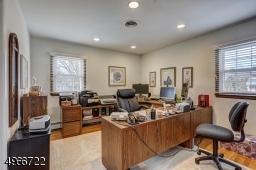 Fourth bedroom is 14'.6" x 10'.1" is being used as an office. Oak wood flooring.