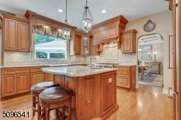 Custom Cherry kitchen renovated within the last 10 years.