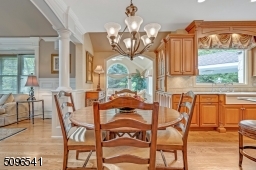 Breakfast area looking into the sun room.