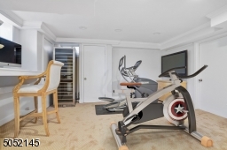 The finished Lower Level boasts a Recreation Room / Gym / Media Room with built-in cabinetry and work spaces plus phenomenal storage areas and extra full size refrigerator and freezer.