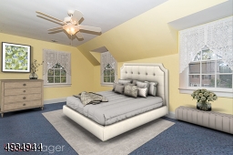 Sunny Master Bedroom (virtually staged)