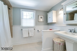 Pedestal Sink with Tub & Shower.