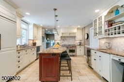 Center Island & Ample Cabinetry.