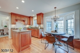 Breakfast area with built in Banquette with storage