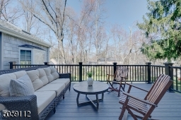 Overlooking private backyard and patio.