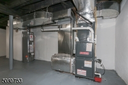 Basement with hvac