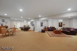Recreation Room, Game Room with Antique Marble Top Pool Table, Exercise Room, 1 Full and 1 Half Bath