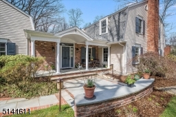 Open front porch with bluestone