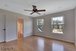 The second bedroom has a walk-in closet and is connected to the "Jack and Jill" bathroom.
