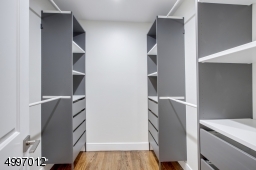 Custom Walk-in Closet in Master Bedroom. With organizer and shelving.