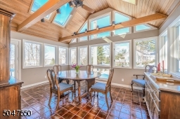 Dining Room with incredible views and deck