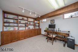 Large home office with built ins