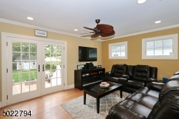 With French Doors to Backyard