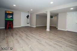 Vinyl Flooring, Recessed Lighting and Storage.