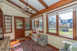 Overlooking spacious yard