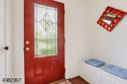 Welcome through the Red Door, bench seating