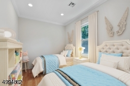 Quiet back bedroom with deep closet (virtually staged)