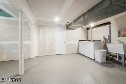 Laundry room in basement.