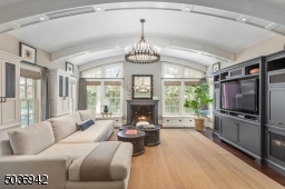 well crafted & thought out family room with high ceiling & meticulous craftsmanship