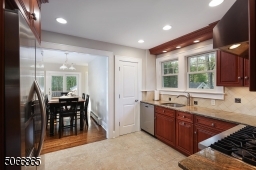 Kitchen opens to Family Room