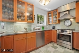Contemporary Gem in Millburn with a 28 ft glass and steel addition and the South Mountain Reservation in your backyard!
