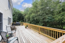 Overlooking private, spacious backyard