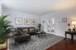 Featuring French doors, leading to kitchen
