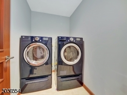 Laundry room conveniently located on the second floor.