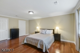 Roomy Master Bedroom with twin closets