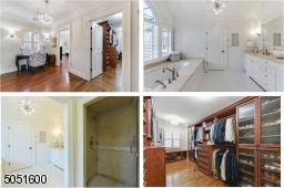 Primary Wing that includes a dressing room, large walk-in closet with beveled glass cabinetry and sumptuous Primary Bathroom