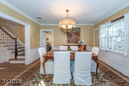 The dining room welcomes formal gatherings, while the living room invites you to relax and unwind in front of a stately fireplace