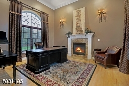 Beautiful room with gas fireplace - It would be a pleasure to work from home in this space