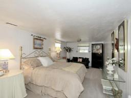This large lower level bedroom is great for out of town guests.