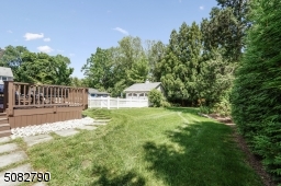 deck and detached garage