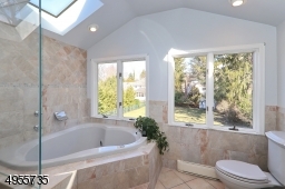 Light, bright master bathroom